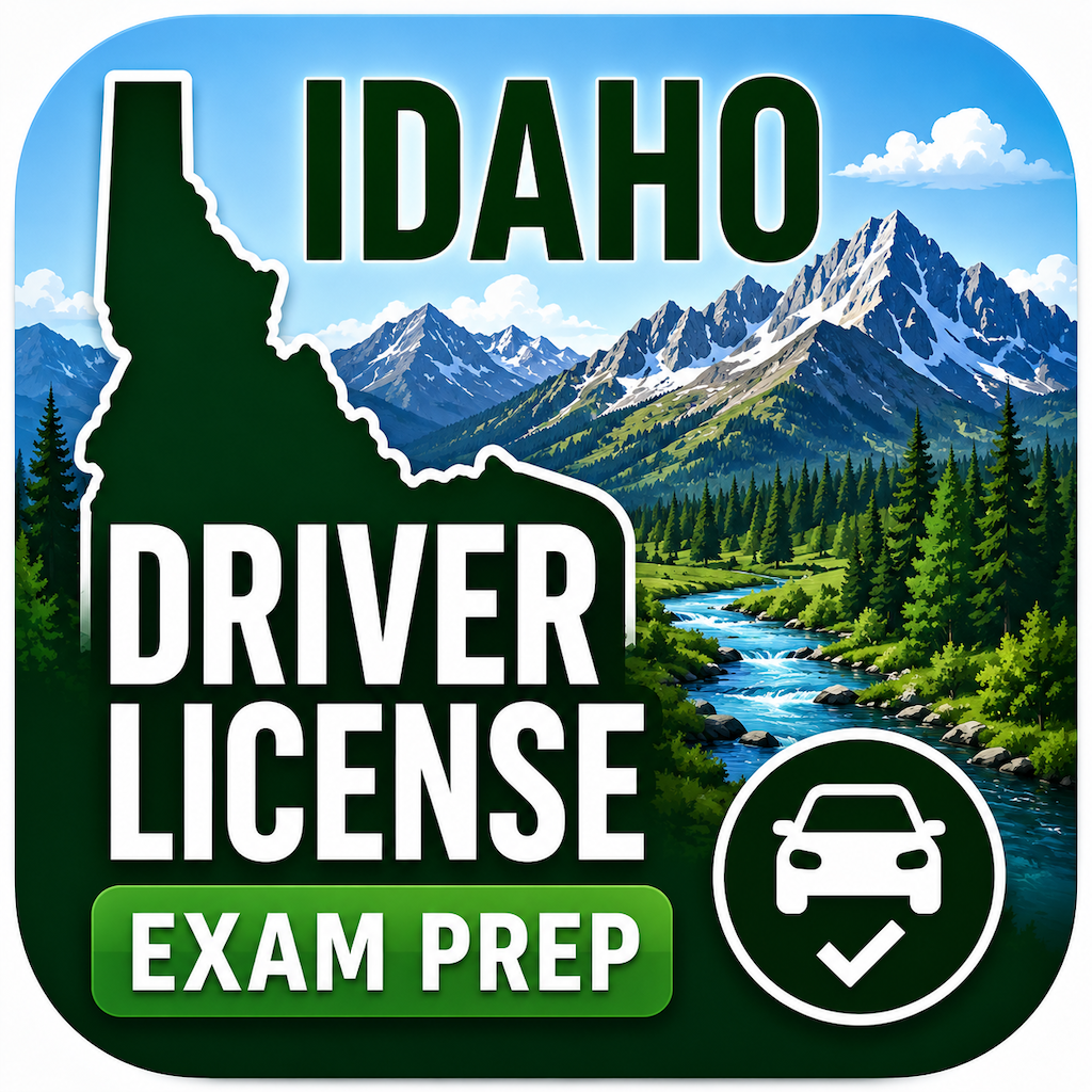 Idaho DMV Exam Prep app icon