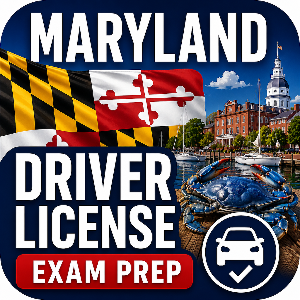 Maryland DMV Exam Prep app icon