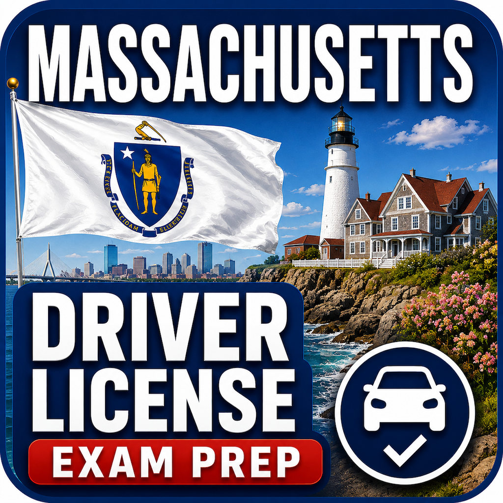 Massachusetts Driver Exam Prep app icon