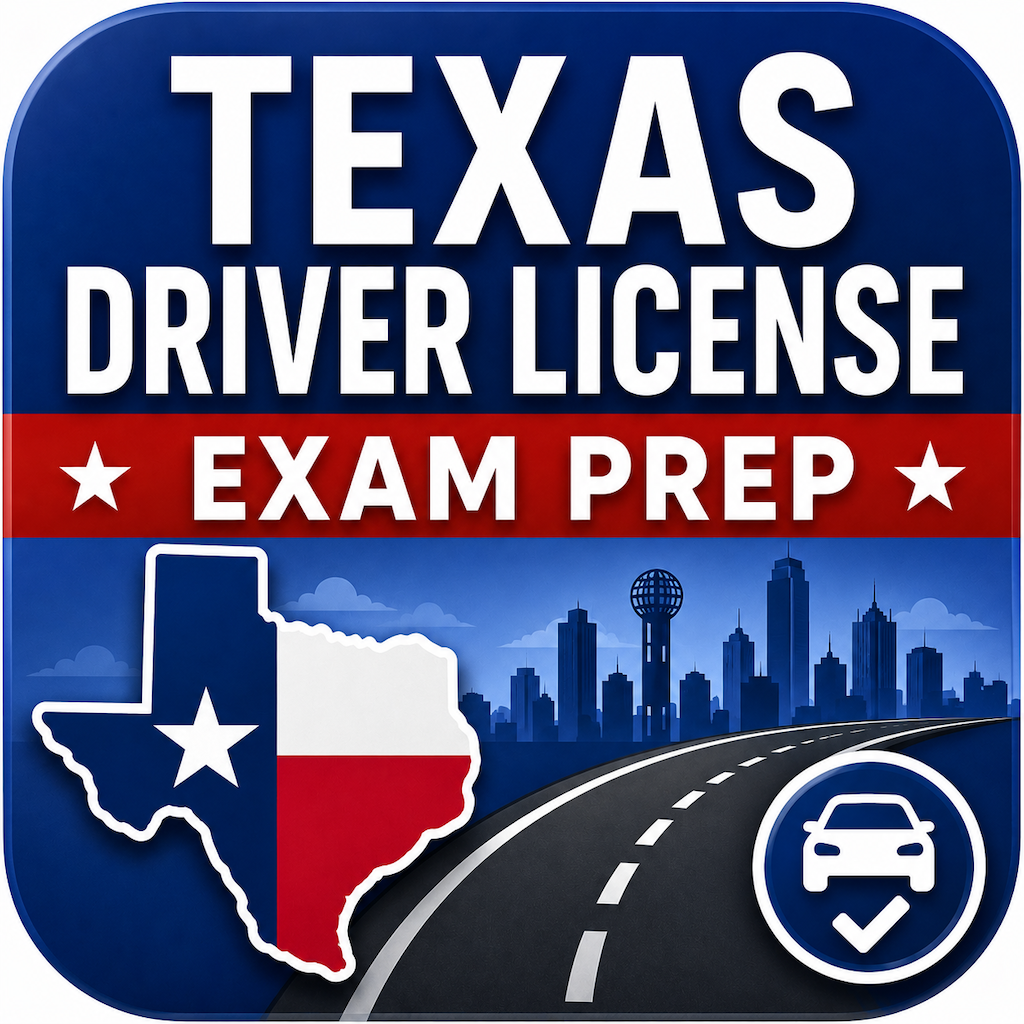Texas DMV Exam Prep app icon
